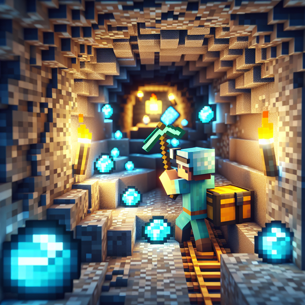 Mining Strategies for Finding Diamonds in Minecraft